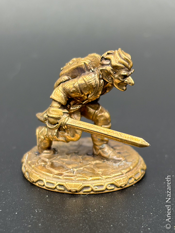 The miniature from the side